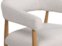 Armstoel AMOR - Mustard/Naturel hout DEZ-73-0000001