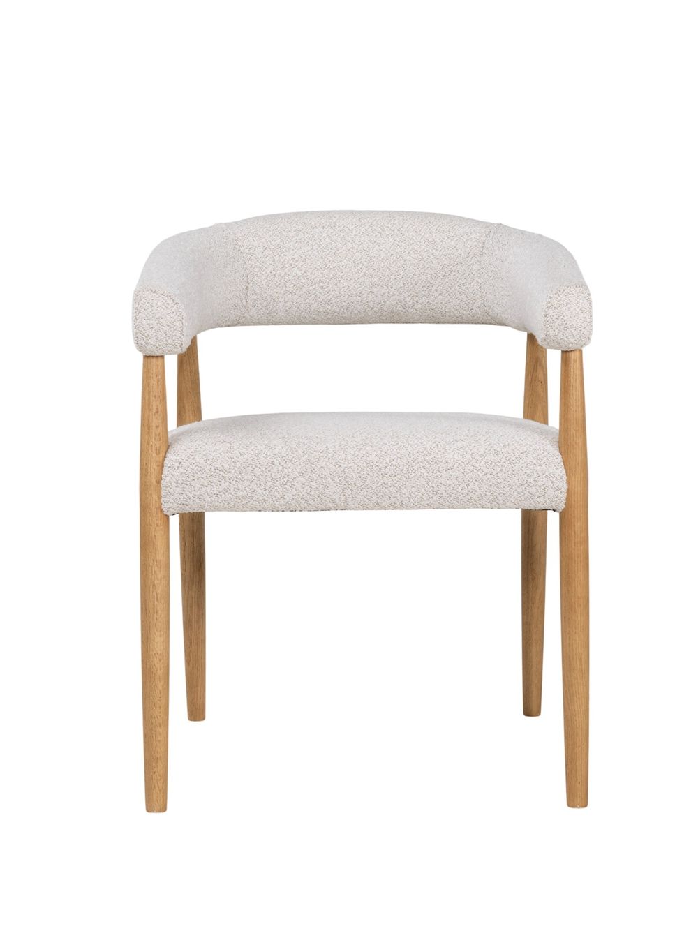 Armstoel AMOR - Mustard/Naturel hout DEZ-73-0000001