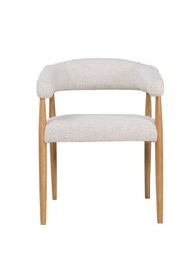 Armstoel AMOR - Mustard/Naturel hout DEZ-73-0000001