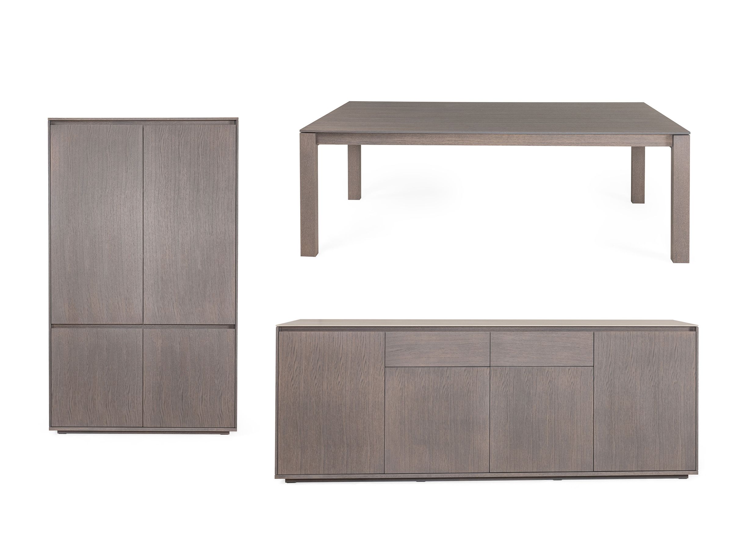 Tafel, dressoir en barkast SINTRA - Ash Grey