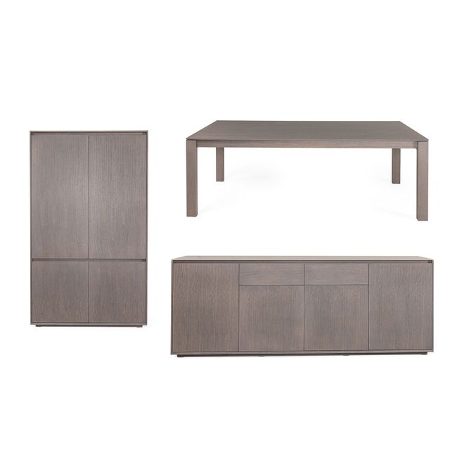 Tafel, dressoir en barkast SINTRA - Ash Grey