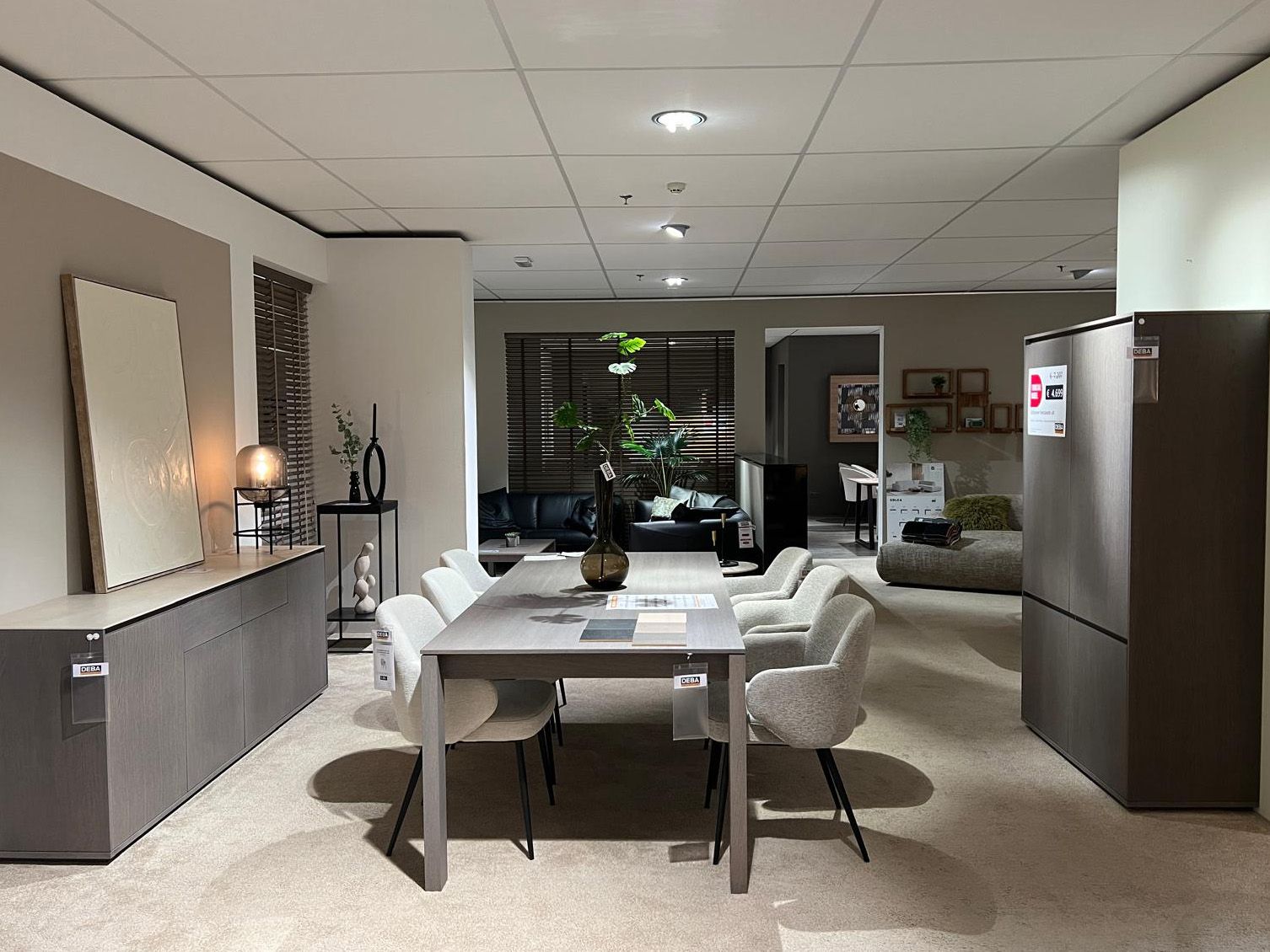 Tafel, dressoir en barkast SINTRA - Ash Grey