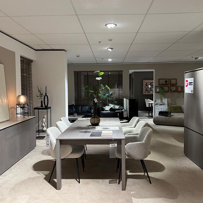 Tafel, dressoir en barkast SINTRA - Ash Grey