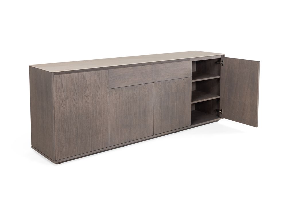 Tafel, dressoir en barkast SINTRA - Ash Grey C-CRE-2-EK1