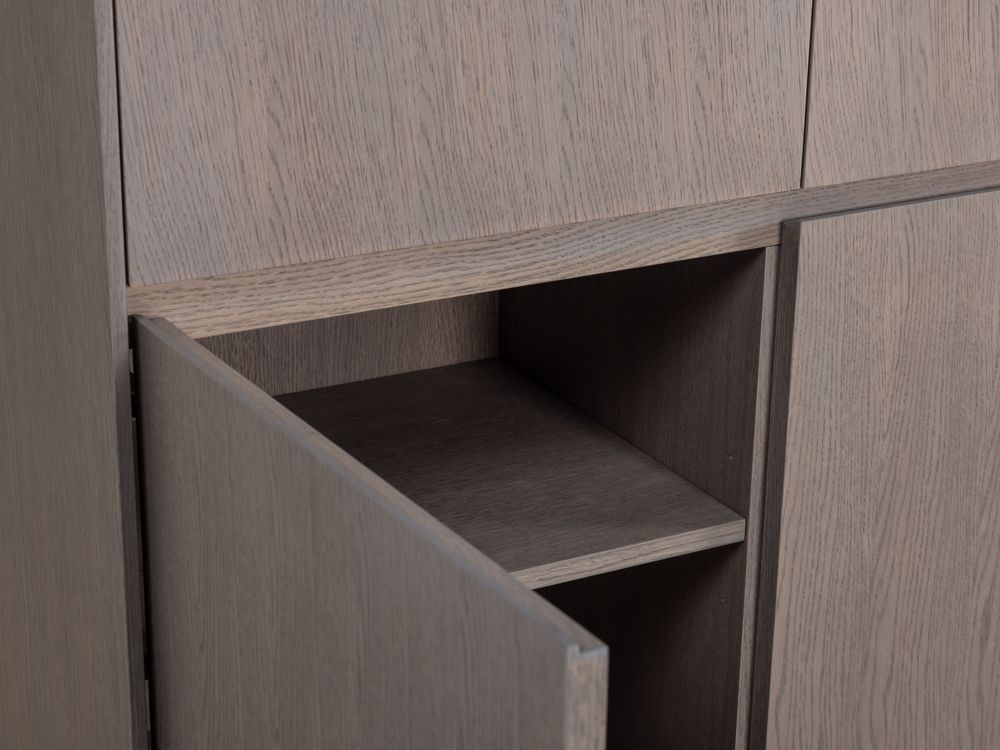 Tafel, dressoir en barkast SINTRA - Ash Grey C-CRE-2-EK1