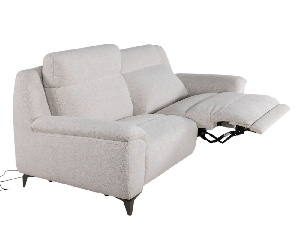 3-zit met 2 elektr. relaxen KAMIEL - Ecru HIM-50-000006-S-SE