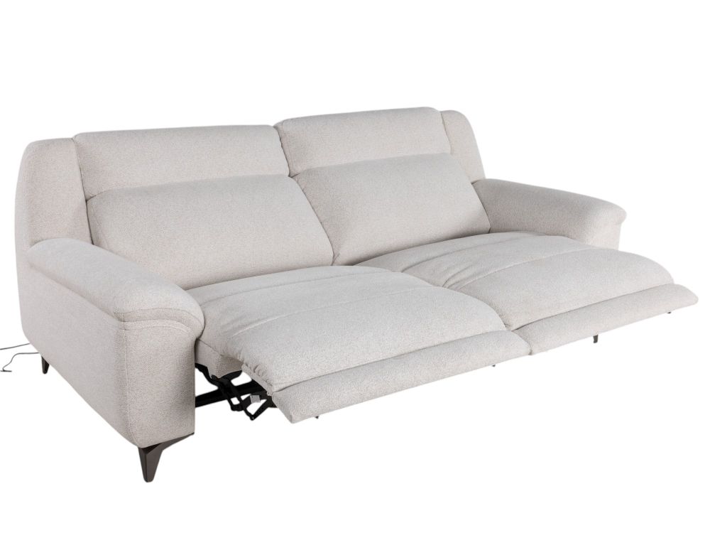 3-zit met 2 elektr. relaxen KAMIEL - Ecru HIM-50-000006-S-SE
