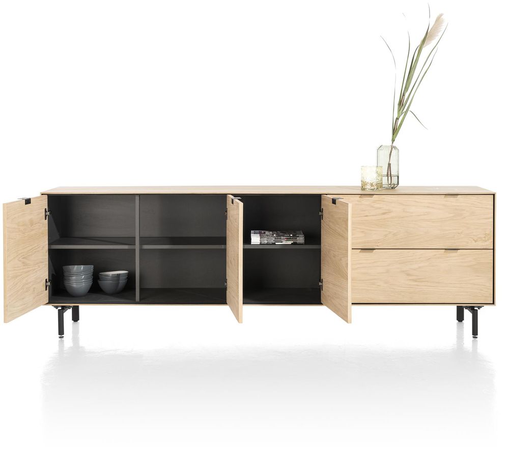 Dressoir, incl. poten ELEMENTS - Naturel / Zwart C-XOO-ELE-DR1