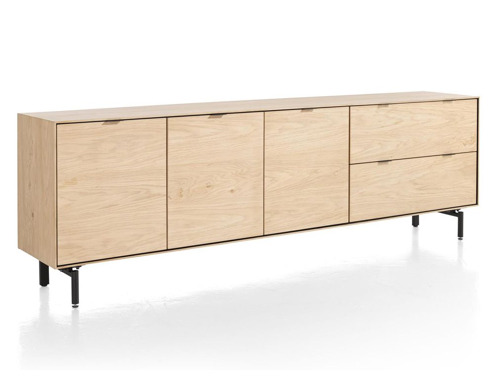 Dressoir, incl. poten ELEMENTS - Naturel / Zwart C-XOO-ELE-DR1