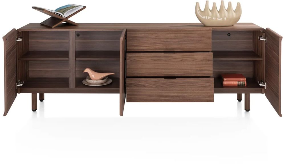 Dressoir 3 deuren + 3 laden BRIANZA - Walnoot XOO 52454-WAL