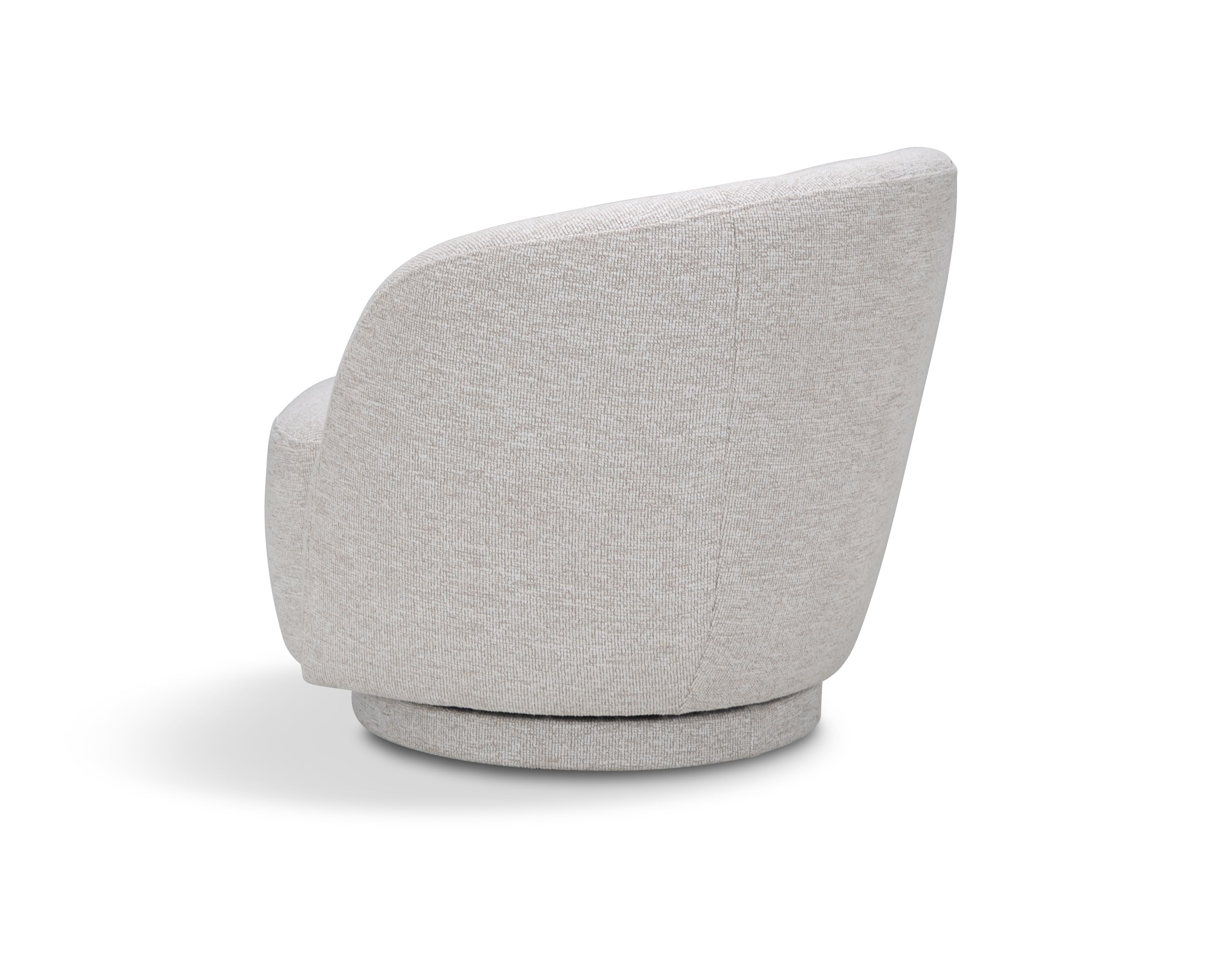 Draaibare fauteuil OZZY - Lichtgrijs