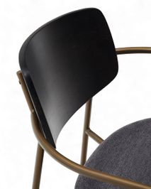 Stoel MAUREEN - Essenfineer / Grijs KAV CC6029KY15