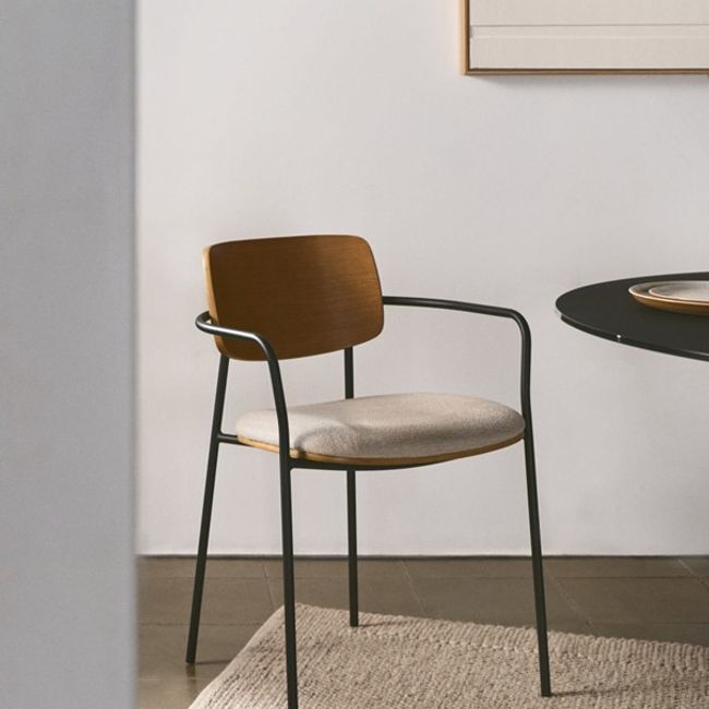 Stoel MAUREEN - Eikenfineer / Beige