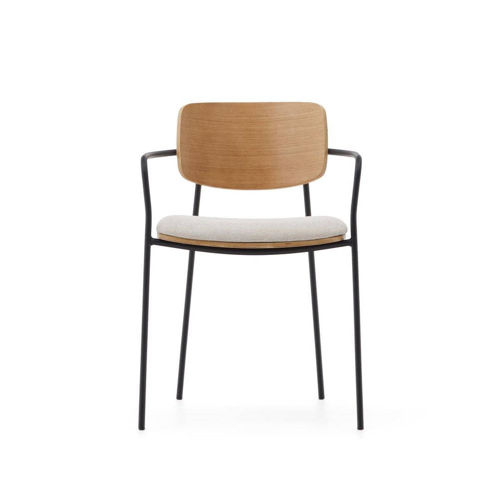 Stoel MAUREEN - Walnootfineer / Grijs KAV CC6028KY12