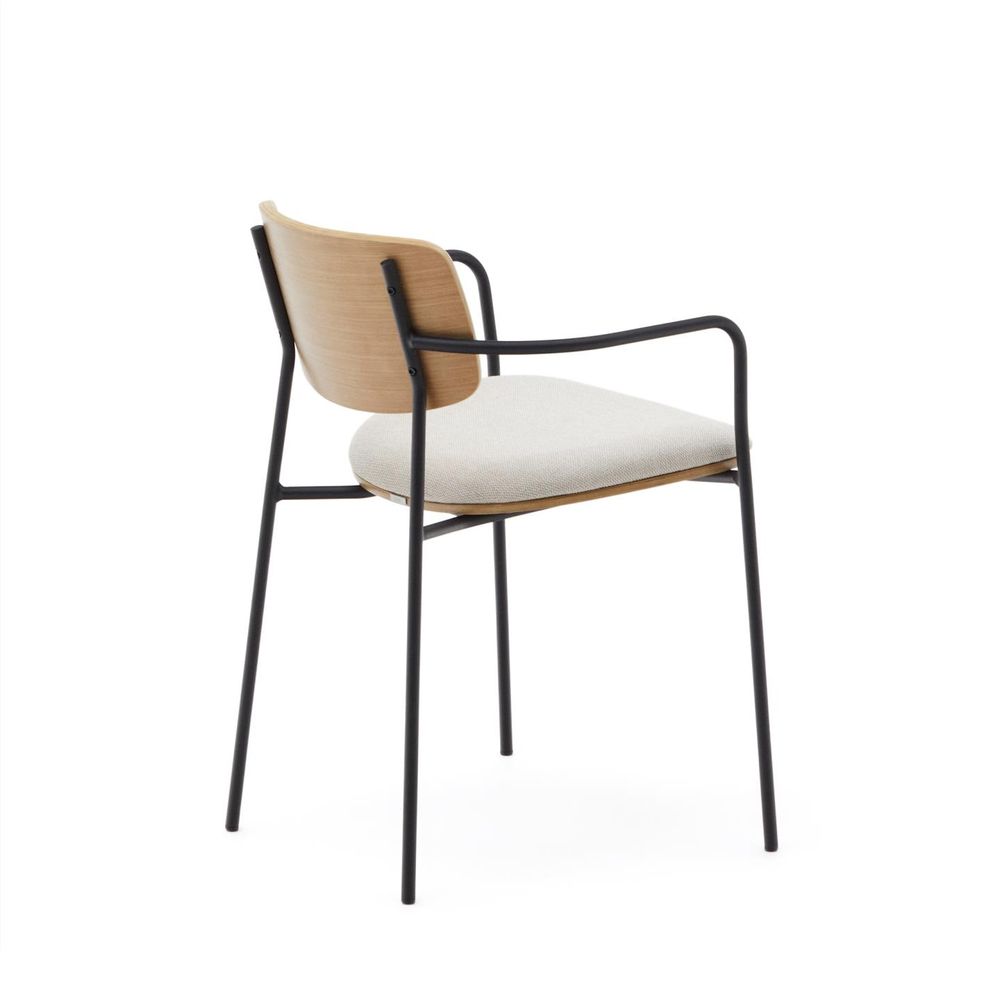 Stoel MAUREEN - Walnootfineer / Grijs KAV CC6028KY12