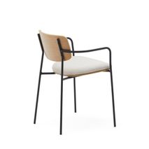 Stoel MAUREEN - Walnootfineer / Grijs KAV CC6028KY12