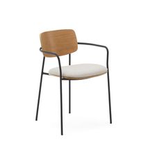 Stoel MAUREEN - Walnootfineer / Grijs KAV CC6028KY12