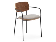 Stoel MAUREEN - Walnootfineer / Grijs KAV CC6028KY85