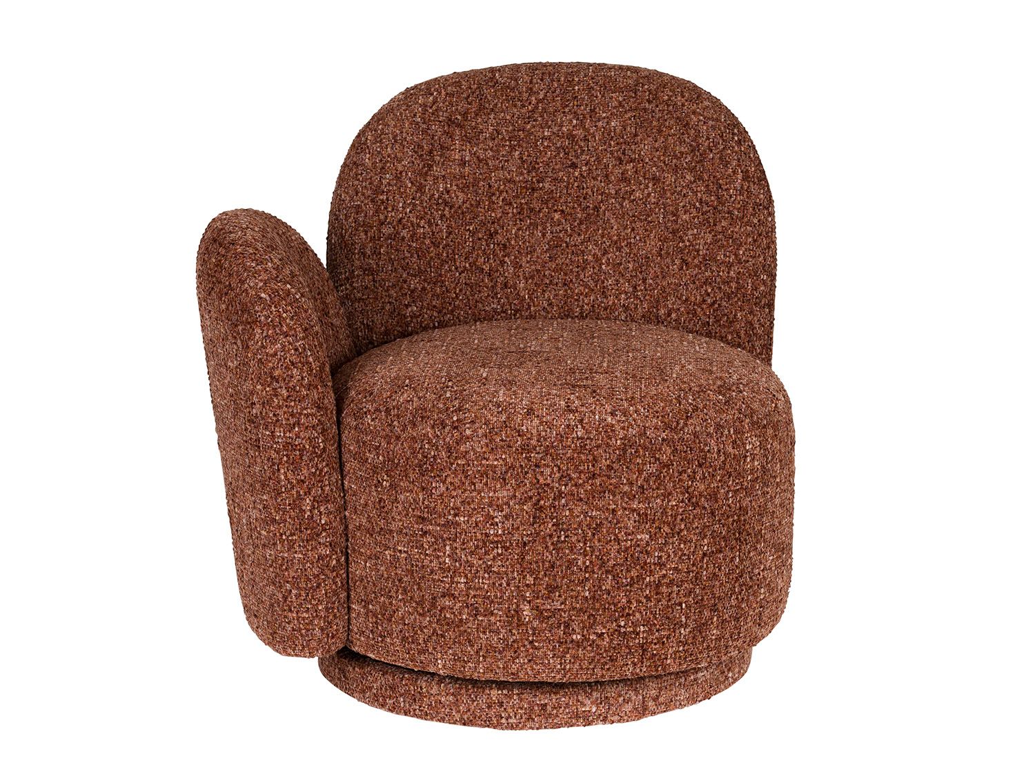 Draaibare fauteuil ROSE - Bordeauxrood