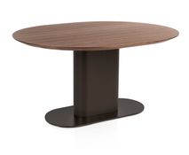 Eetkamertafel BRIANZA - Walnoot / Steel Brown XOO 52452-STB