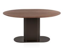 Eetkamertafel BRIANZA - Walnoot / Steel Brown XOO 52452-STB