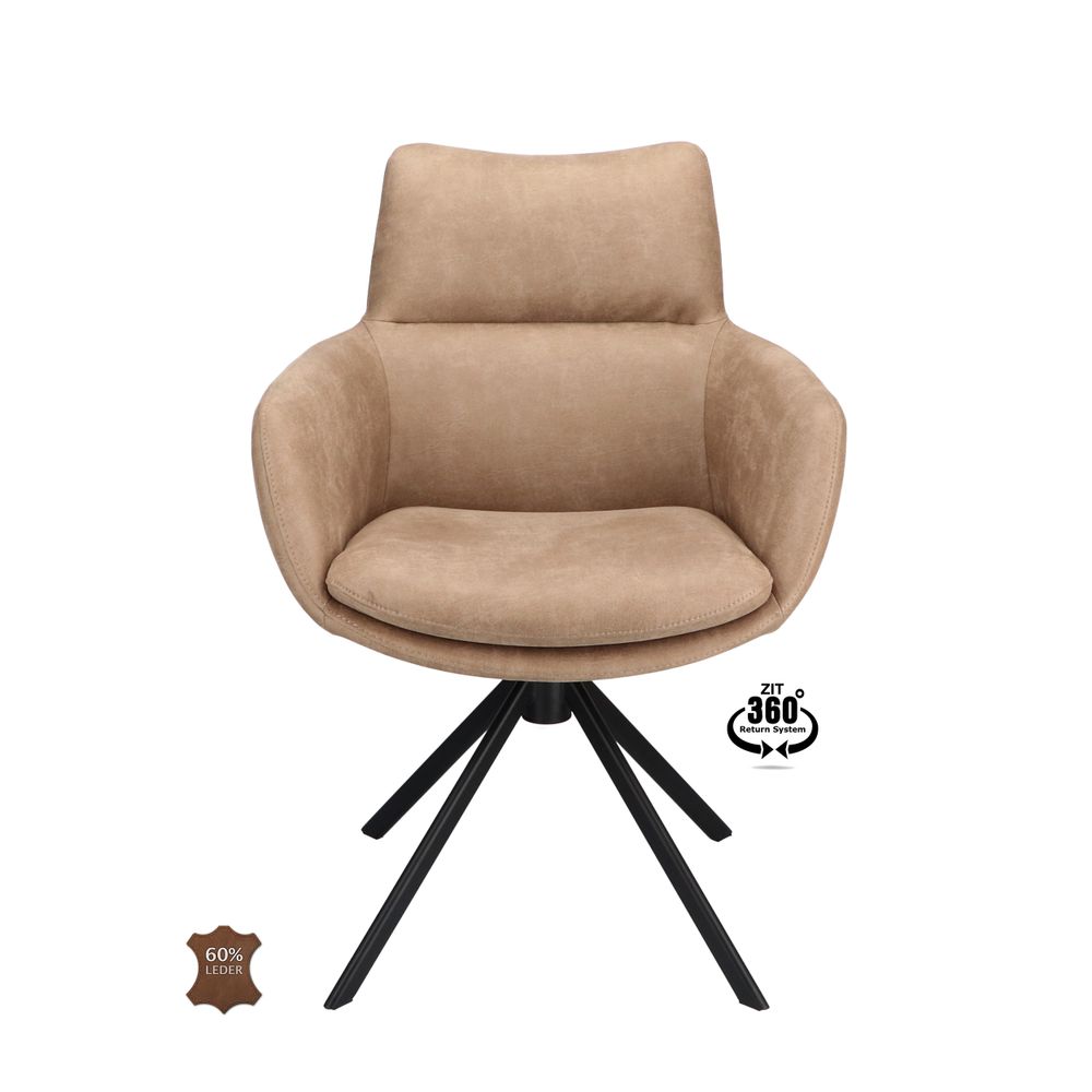 Draaibare armstoel SWAY - Leder Lever XLC-39-0000002