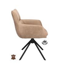 Draaibare armstoel SWAY - Leder Lever XLC-39-0000002