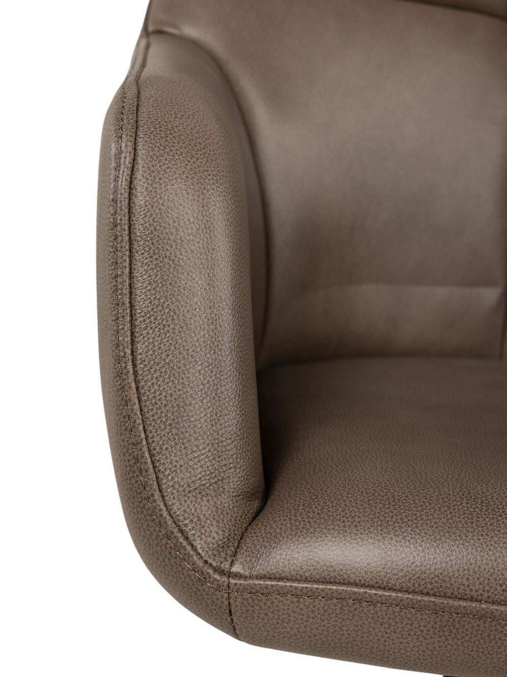 Draaibare armstoel TERANO - Bruin leder MED-43-000004-B402