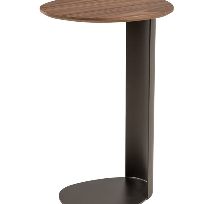 Bijzettafel WALNUT - Walnootfineer/Brons