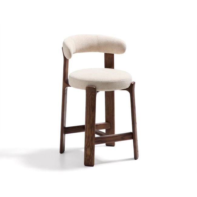 Barstoel GRANITE - Beige / Notelaartoon