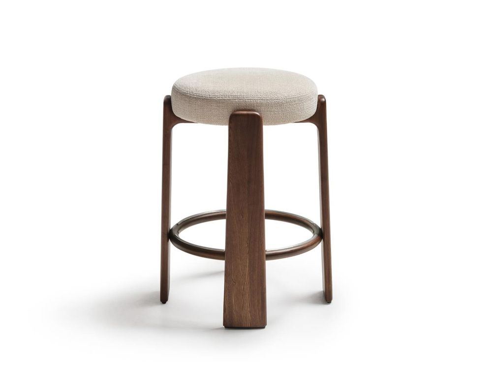 Barstoel GRANITE - Beige / Notelaartoon KAV C00232MF12