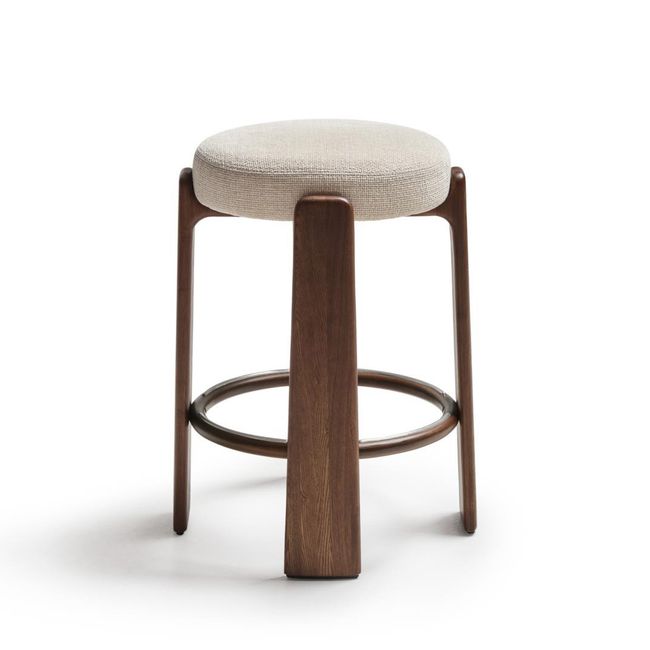 Barstoel GRANITE - Beige / Notelaartoon