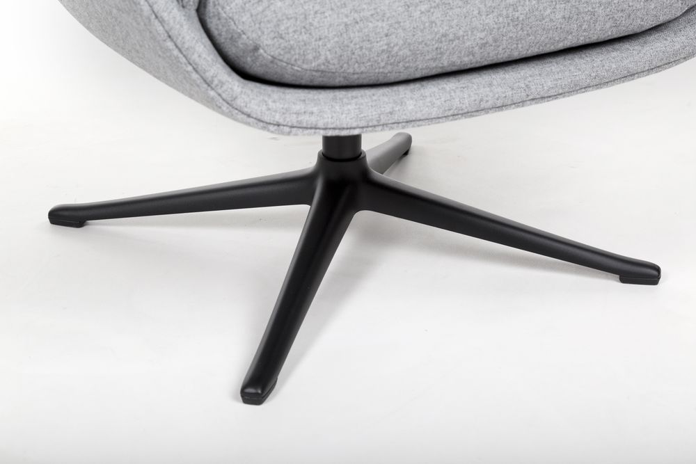 Fauteuil + voetbank MORO - Firenze lunar grey C-THC-4-FAUT1