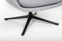 Fauteuil + voetbank MORO - Firenze lunar grey C-THC-4-FAUT1