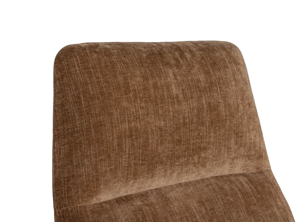 Fauteuil + voetbank MARINELLA - Teddy Brown C-THC-36-FAUT1