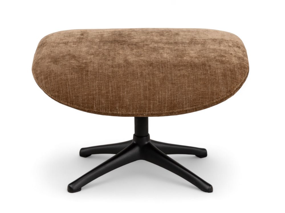 Fauteuil + voetbank MARINELLA - Teddy Brown C-THC-36-FAUT1