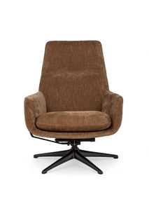 Fauteuil + voetbank MARINELLA - Teddy Brown C-THC-36-FAUT1
