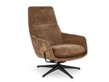 Fauteuil + voetbank MARINELLA - Teddy Brown C-THC-36-FAUT1