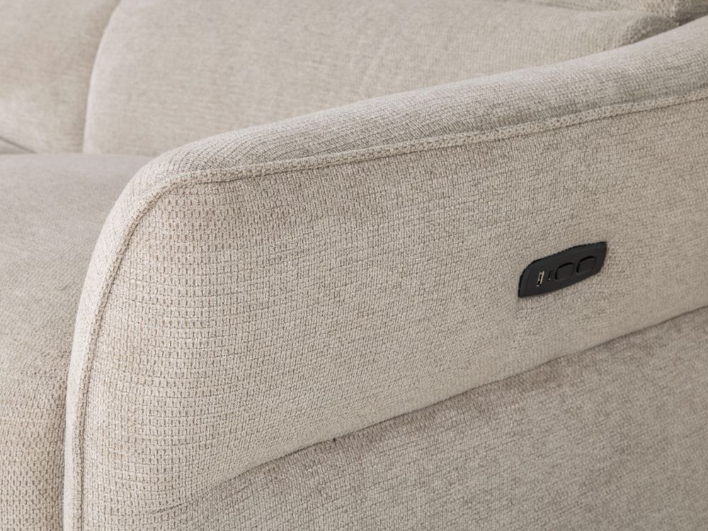 3-zit elektrisch verstelbaar ANGLET - Beige HEH 56410-002