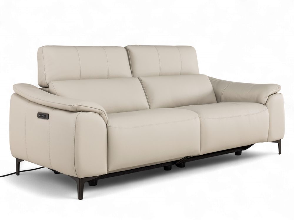 2,5-zit met elektr. relaxen COLUMBUS - Leder Ice T C-NIC-7-HKS1