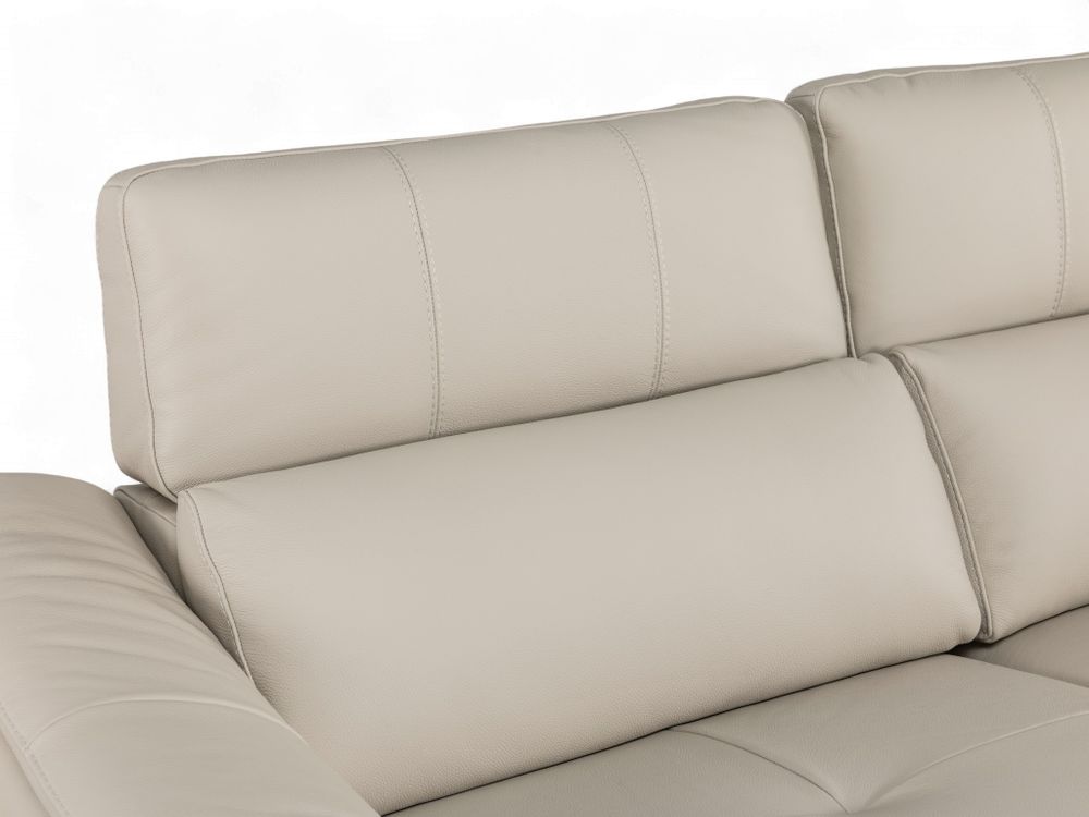 2,5-zit met elektr. relaxen COLUMBUS - Leder Ice T C-NIC-7-HKS1