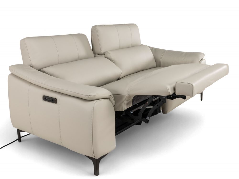 2,5-zit met elektr. relaxen COLUMBUS - Leder Ice T C-NIC-7-HKS1