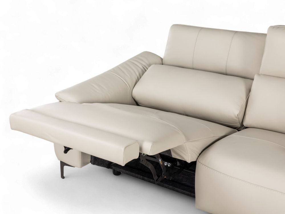 2,5-zit met elektr. relaxen COLUMBUS - Leder Ice T C-NIC-7-HKS1