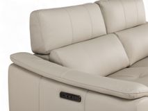 2,5-zit met elektr. relaxen COLUMBUS - Leder Ice T C-NIC-7-HKS1