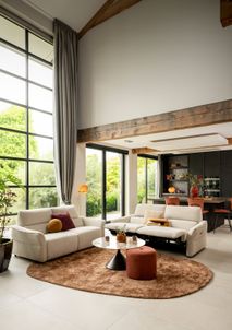 3-zit elektrisch verstelbaar ANGLET - Beige HEH 56410-002