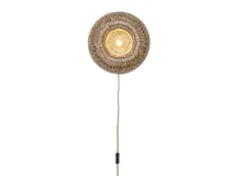 Wandlamp BARBADOS - Naturel/Bruin bamboe IAR BARW011NB
