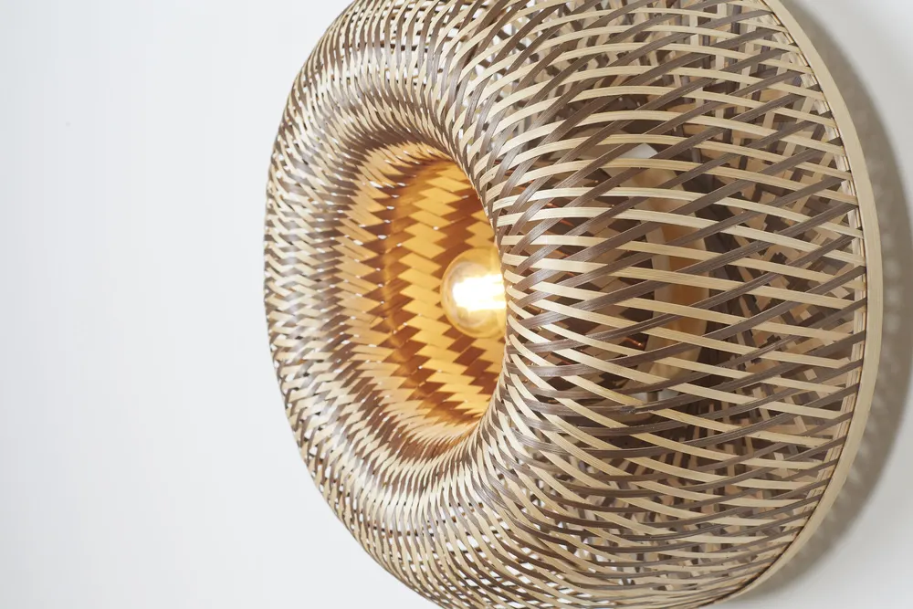 Wandlamp BARBADOS - Naturel/Bruin bamboe IAR BARW011NB