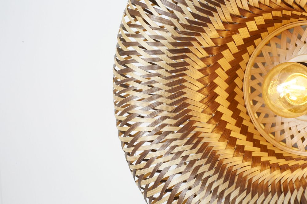 Wandlamp BARBADOS - Naturel/Bruin bamboe IAR BARW011NB