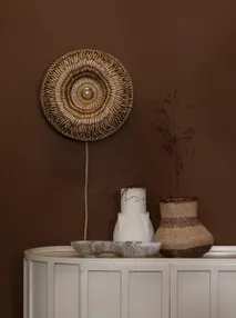 Wandlamp BARBADOS - Naturel/Bruin bamboe IAR BARW011NB