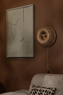 Wandlamp BARBADOS - Naturel/Bruin bamboe IAR BARW011NB